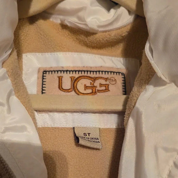 UGG White Puffer Vest